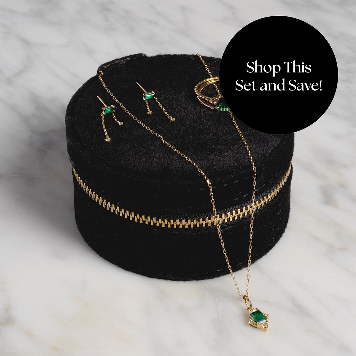 Solid Gold 2025 May Capsule Emerald Full Set with Free Gift