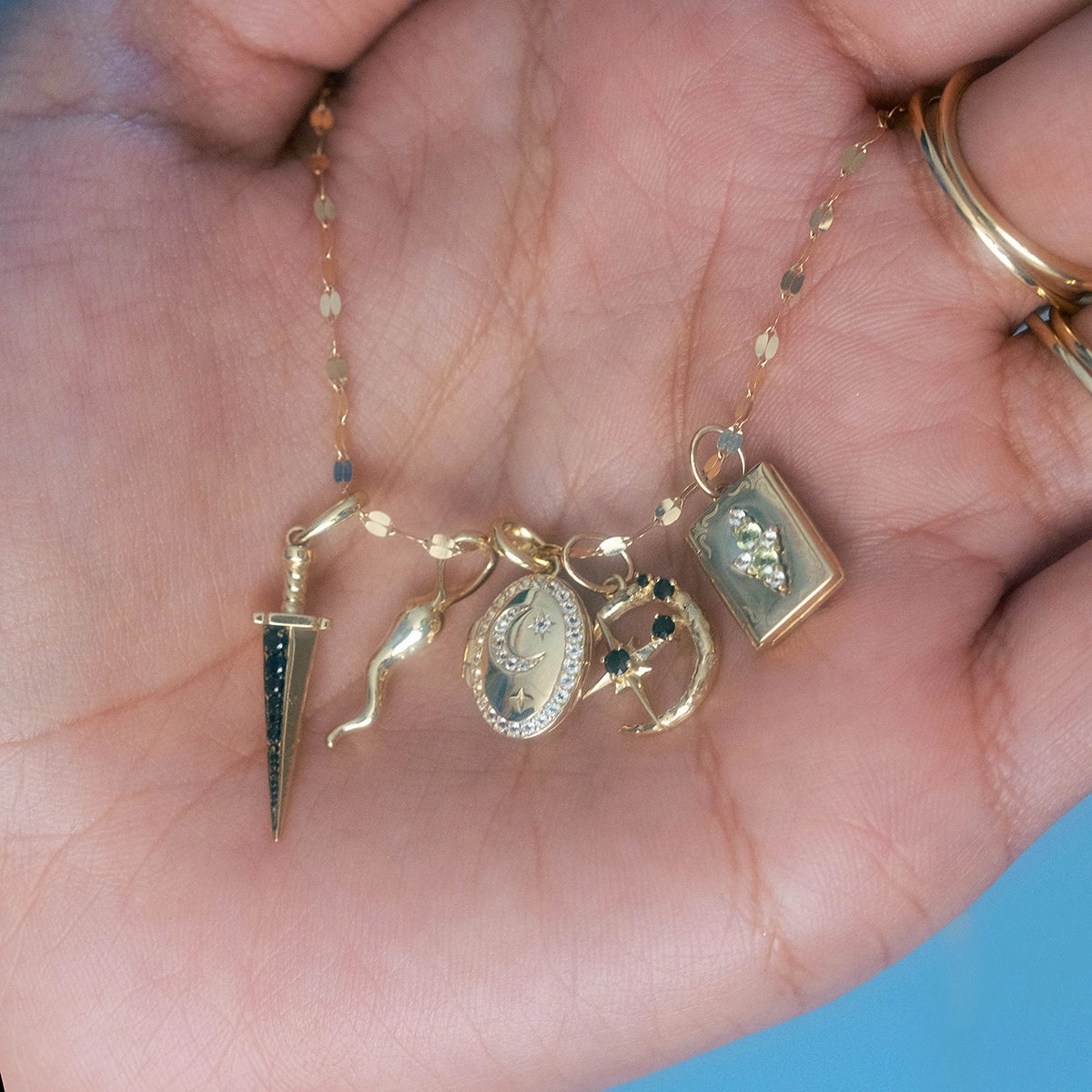 Solid Gold Amulet Charm