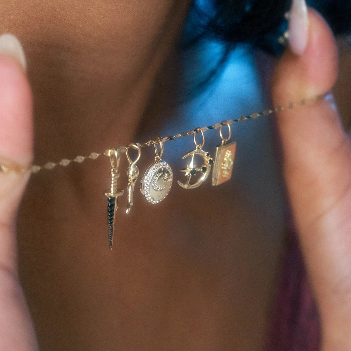 Solid Gold Amulet Charm