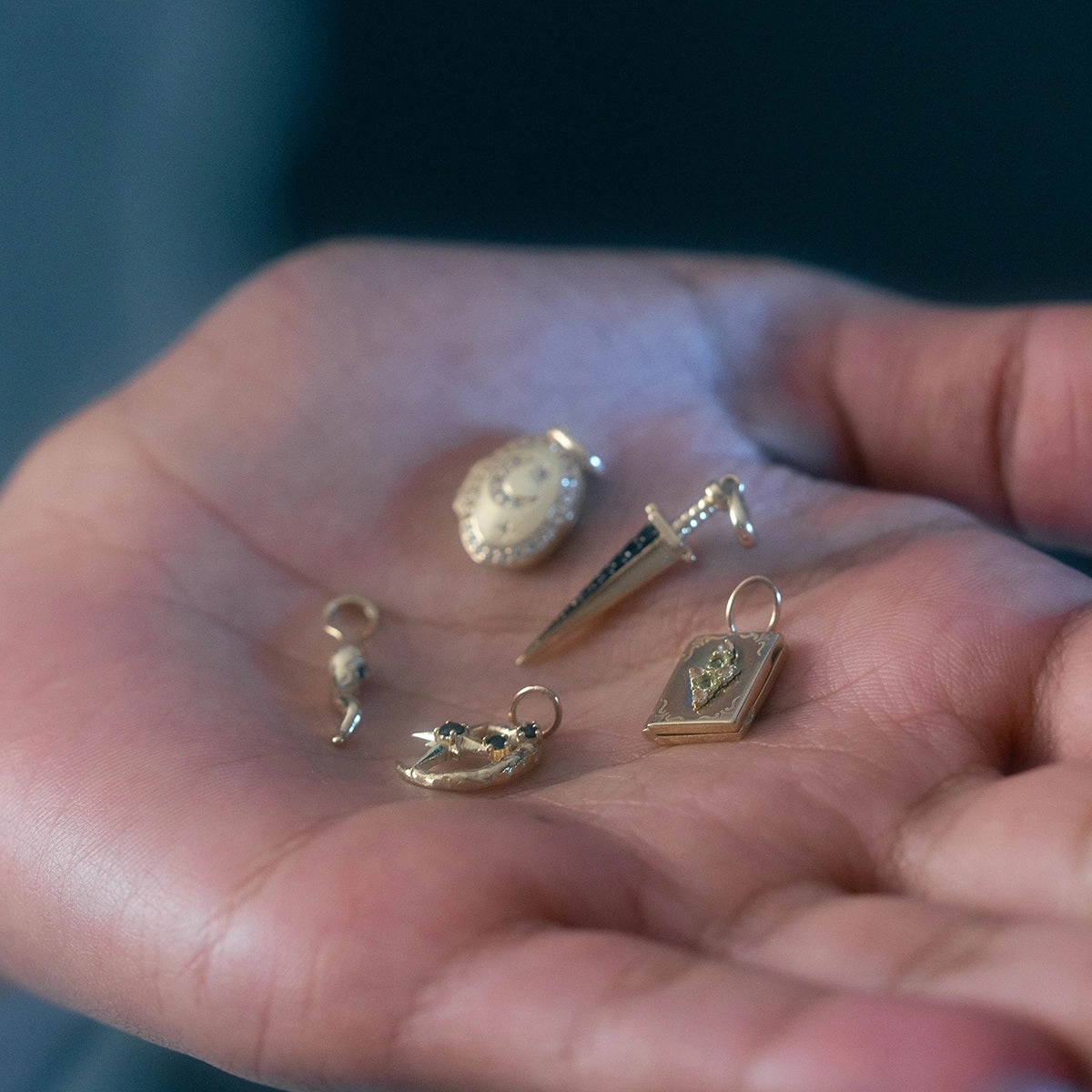 Solid Gold Amulet Charm