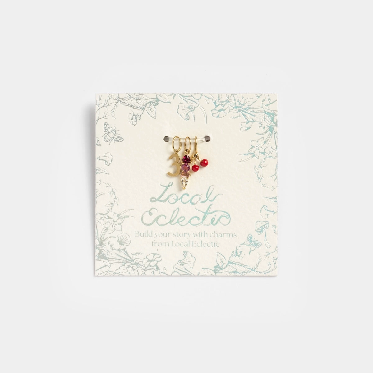 Solid Gold Angel Number Spacer Charm