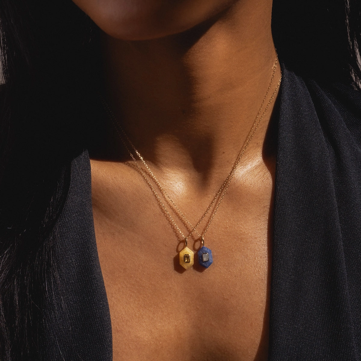 Solid Gold Aura Necklace