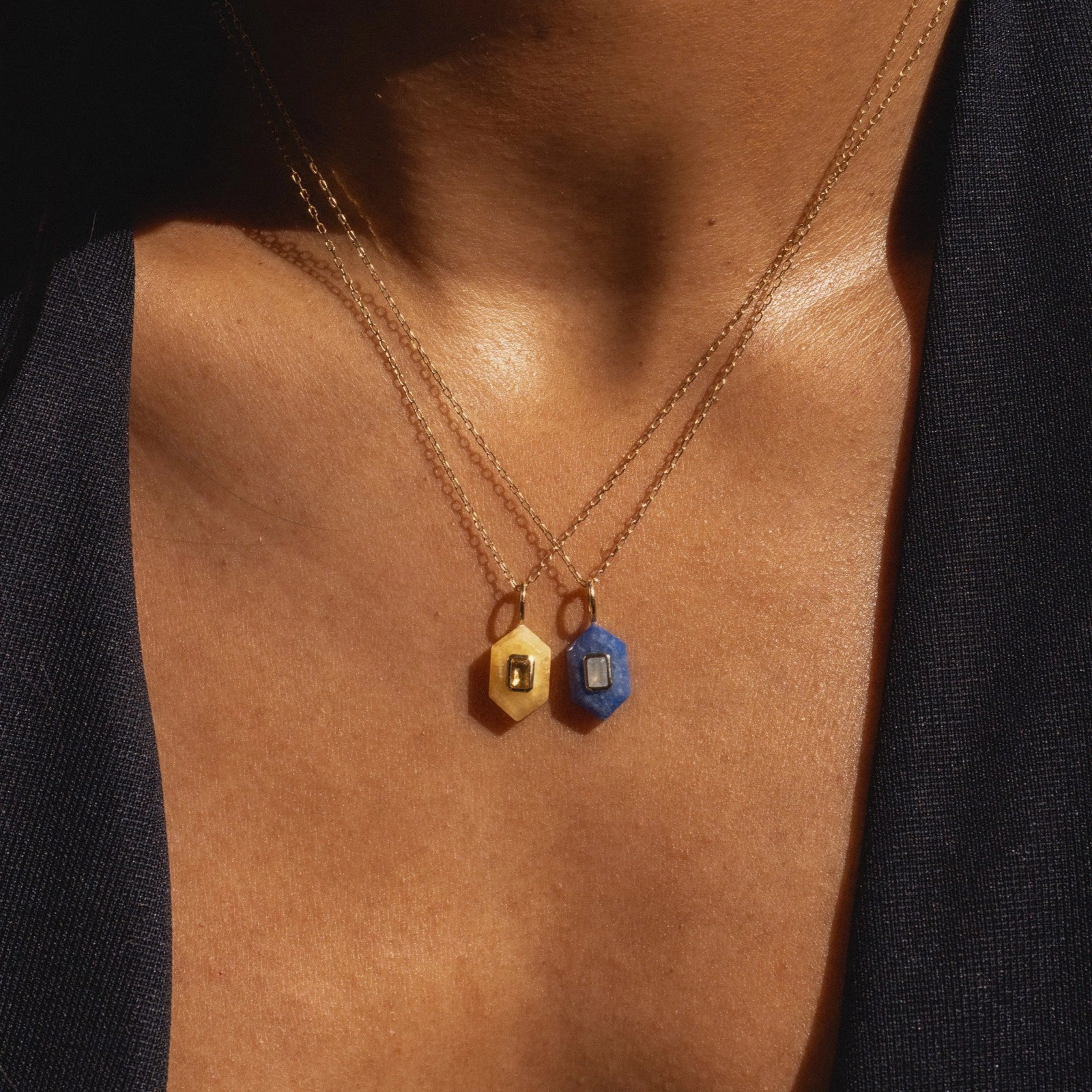 Solid Gold Aura Necklace
