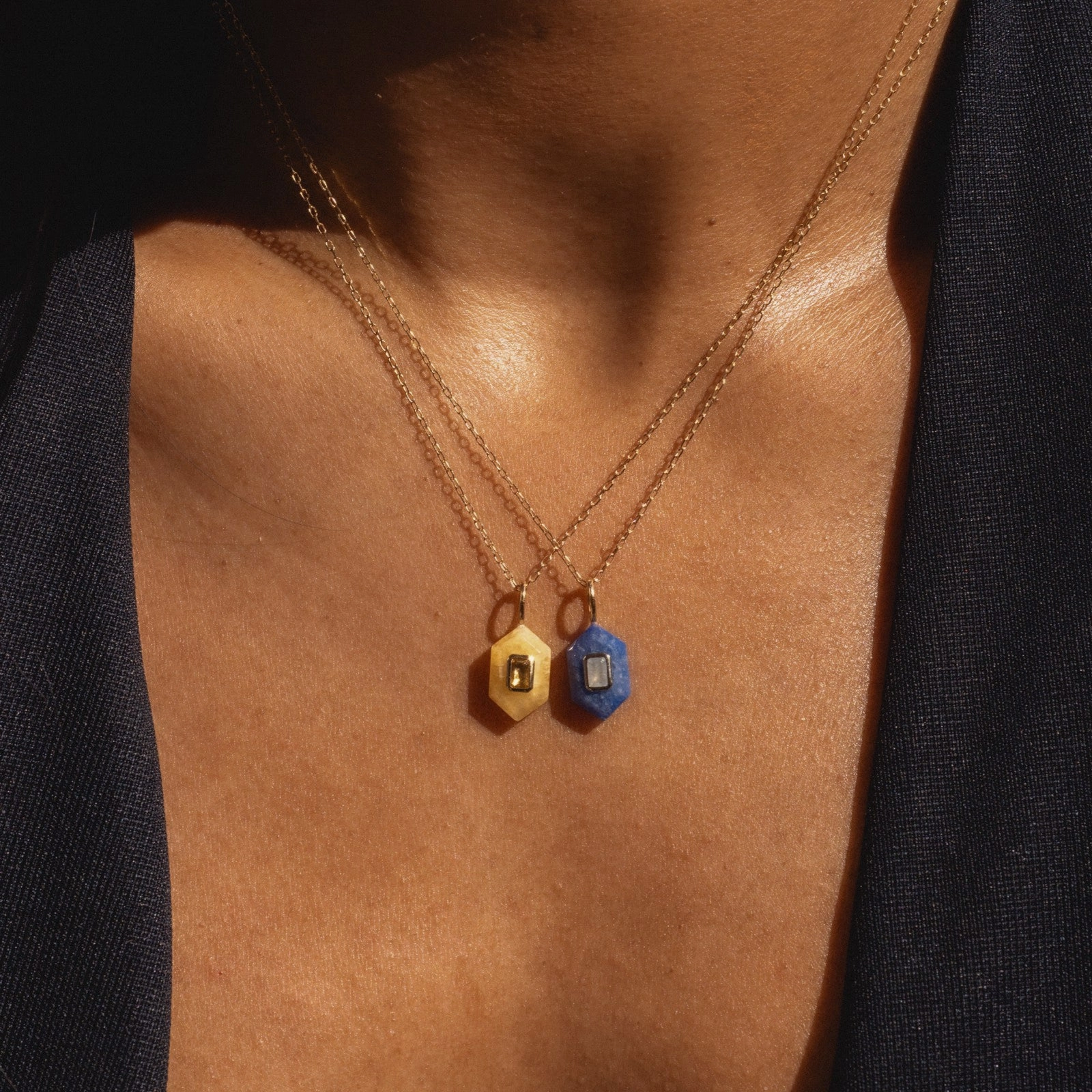 Solid Gold Aura Necklace