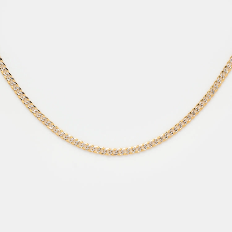 Solid Gold Chain for Charms in White Gold