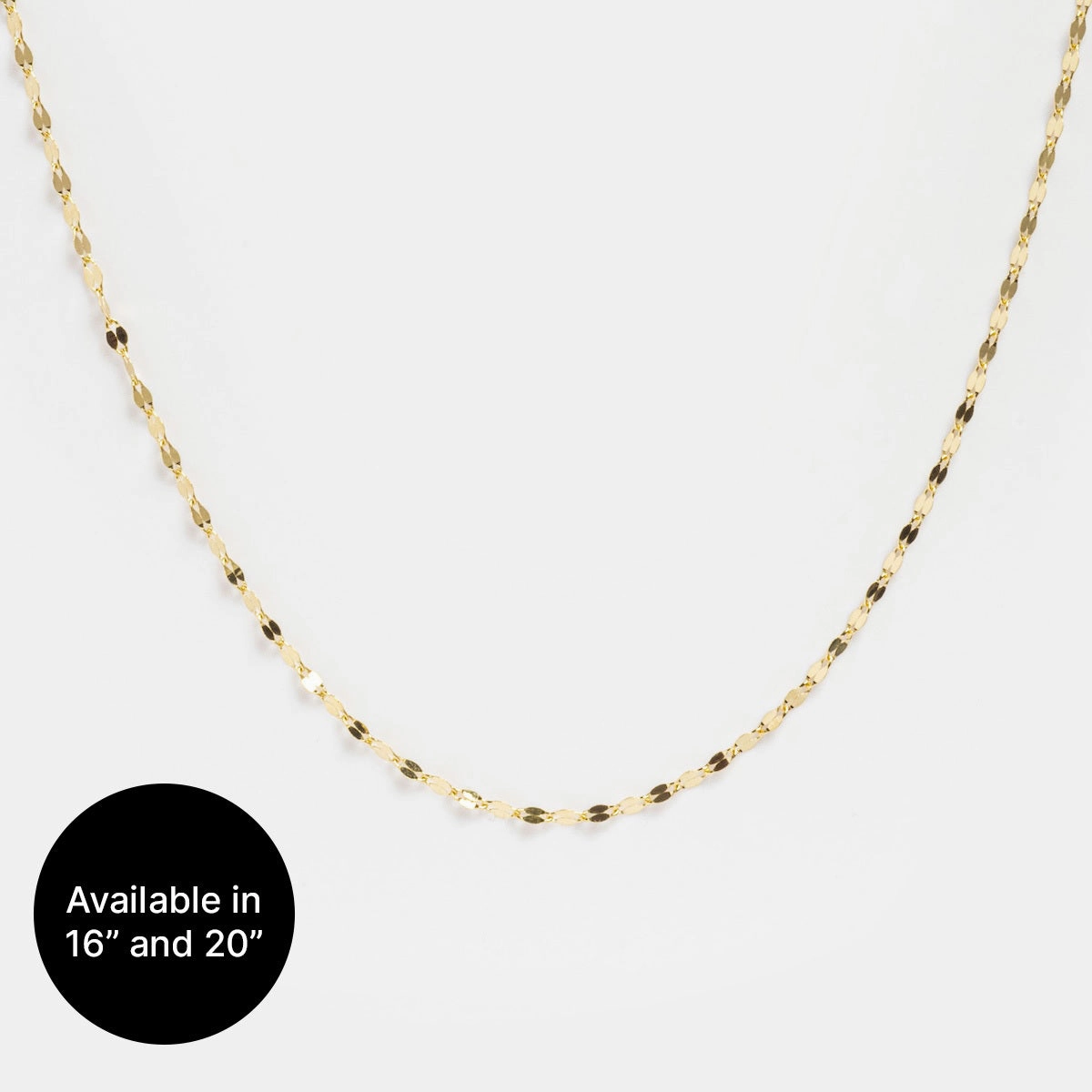 Solid Gold Chain for Charms