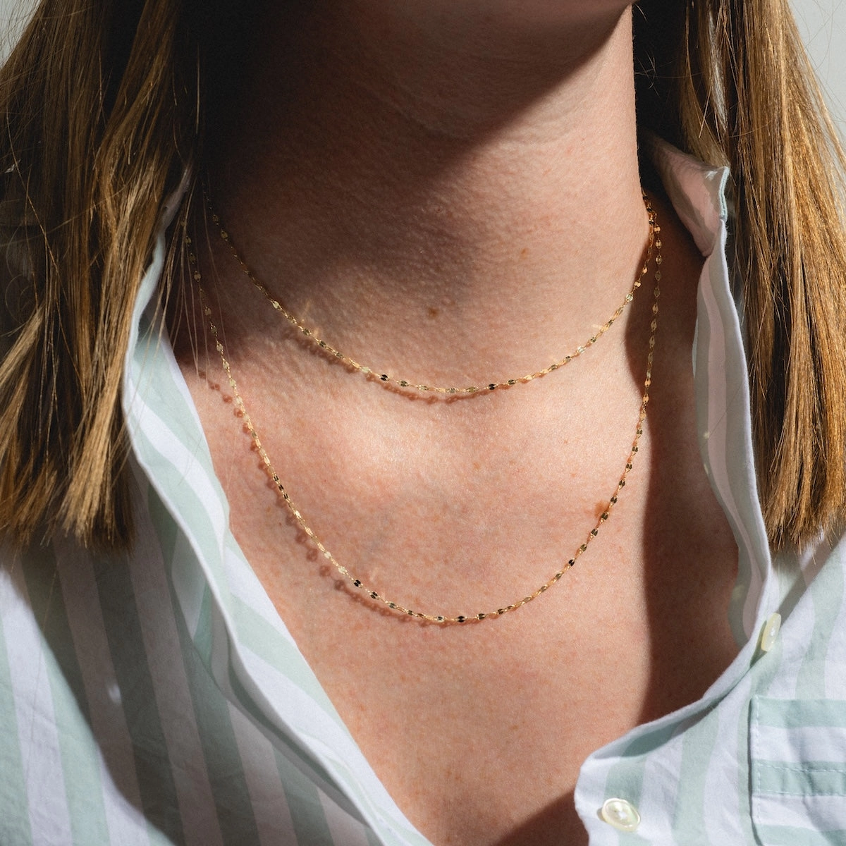 Solid Gold Chain for Charms