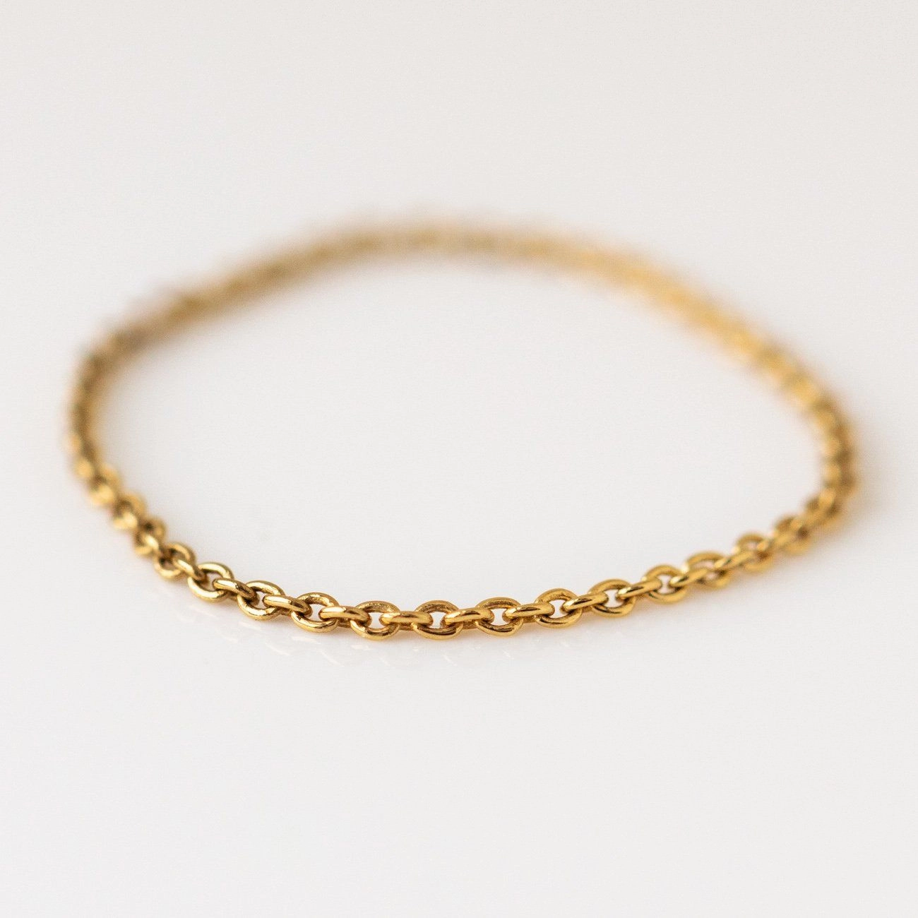 Solid Gold Chain Ring