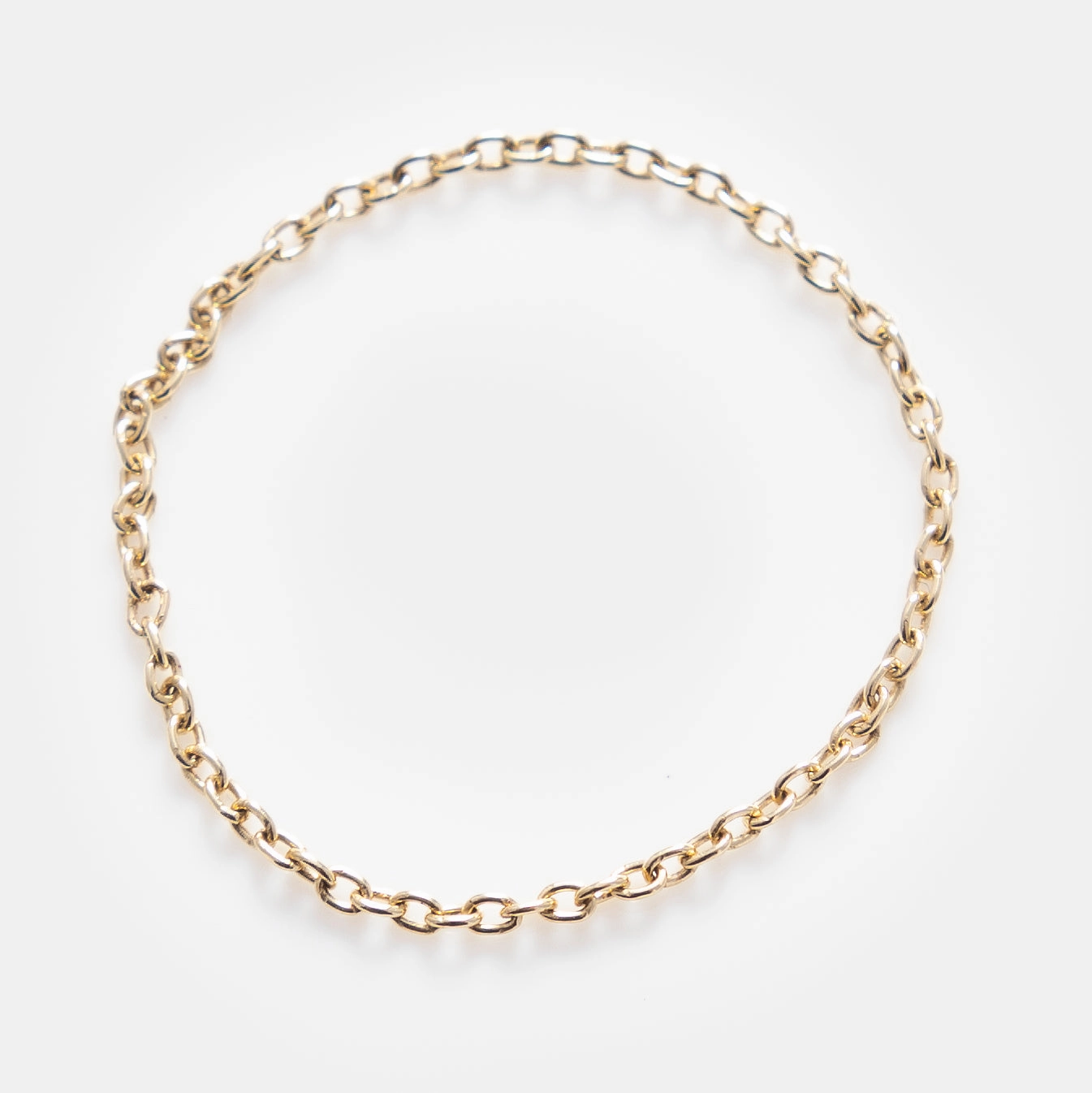 Solid Gold Chain Ring