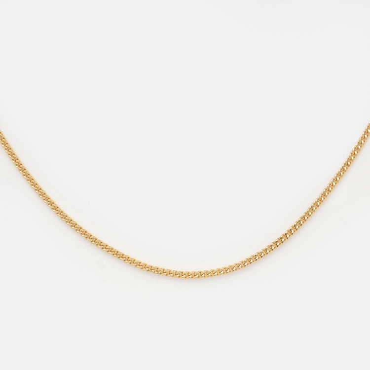 Solid Gold Classic Curb Chain Necklace