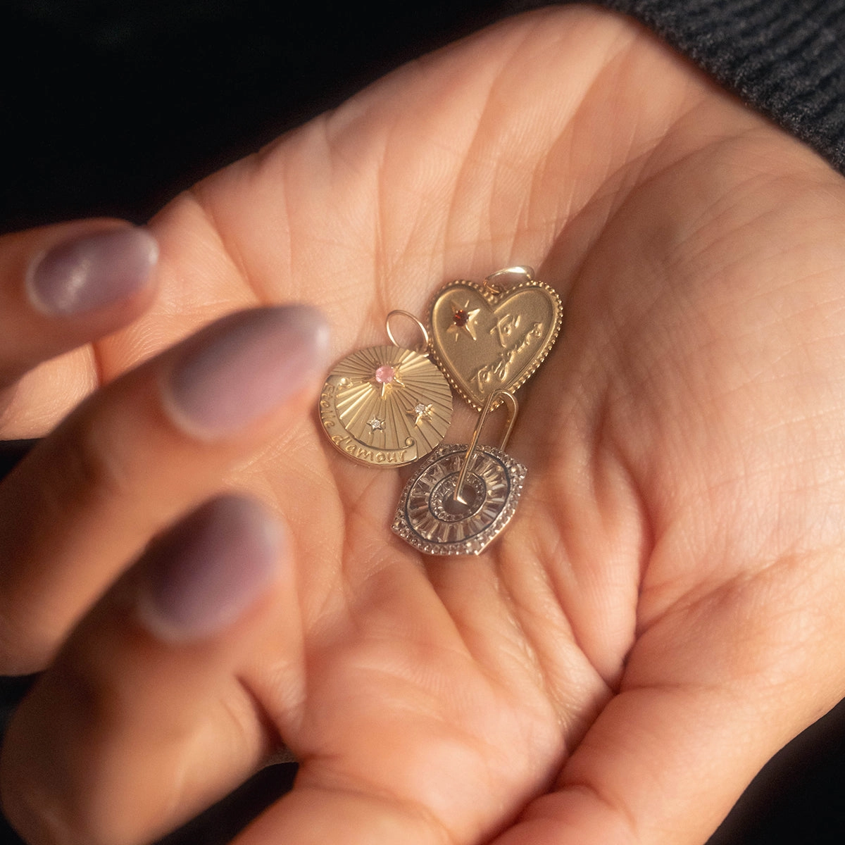 Solid Gold Coin Charm