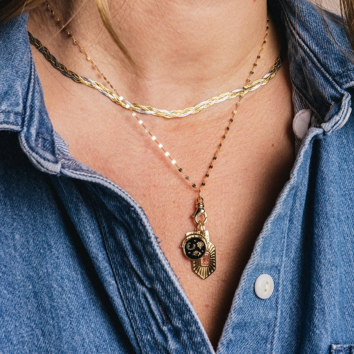 Solid Gold Coin Charm