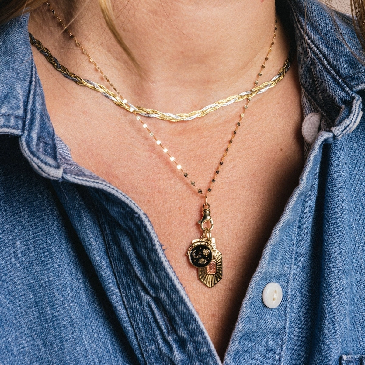 Solid Gold Coin Charm