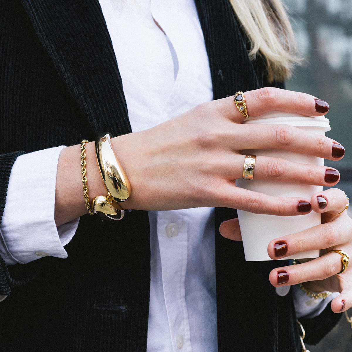 Solid Gold Diamond Night Sky Cigar Band