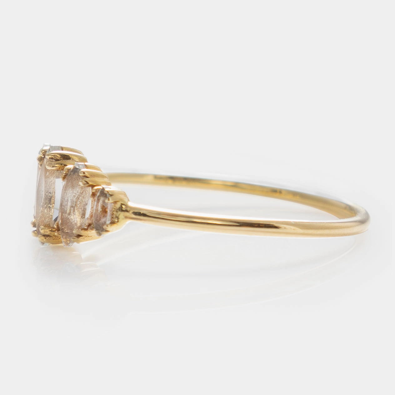 Solid Gold Essential Marquise Cluster Ring