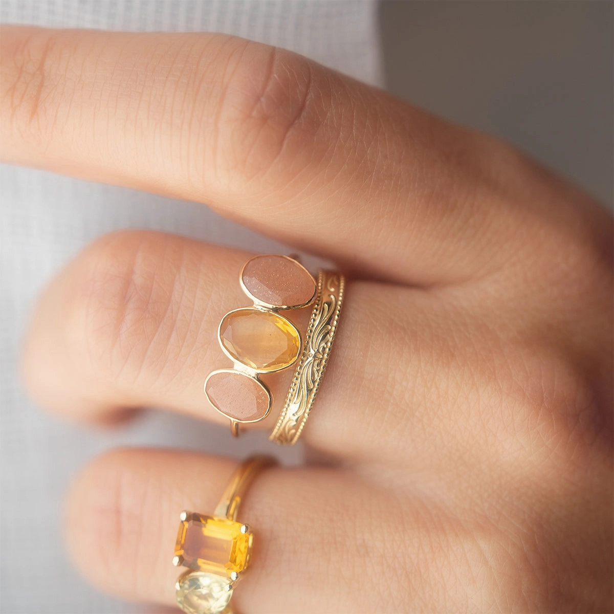 Solid Gold Filigree Ring