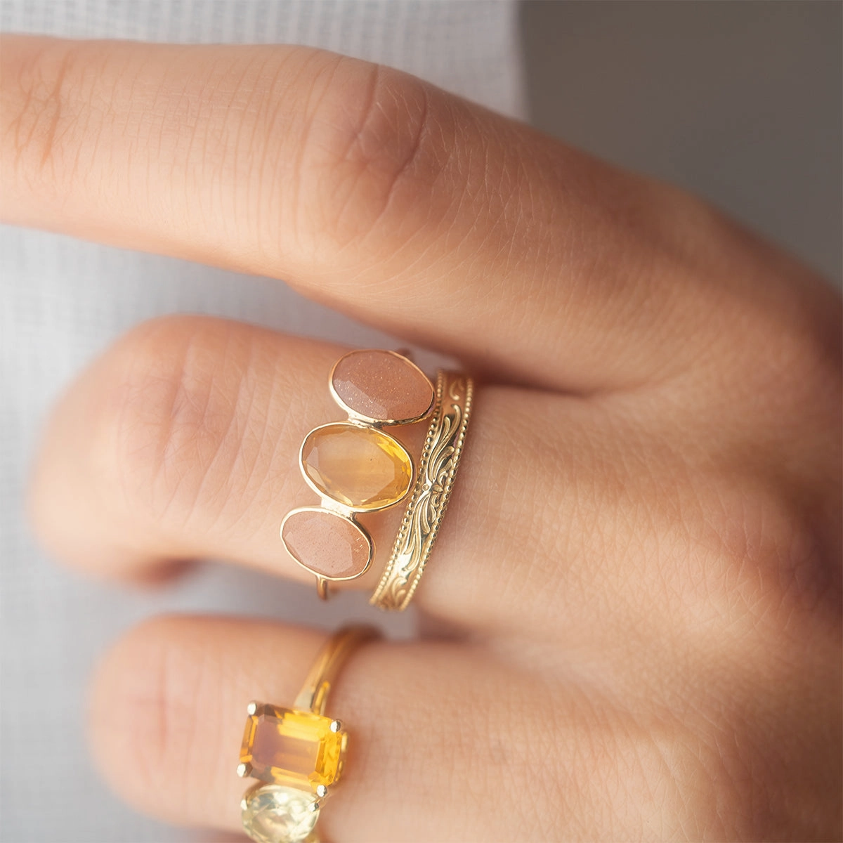 Solid Gold Filigree Ring
