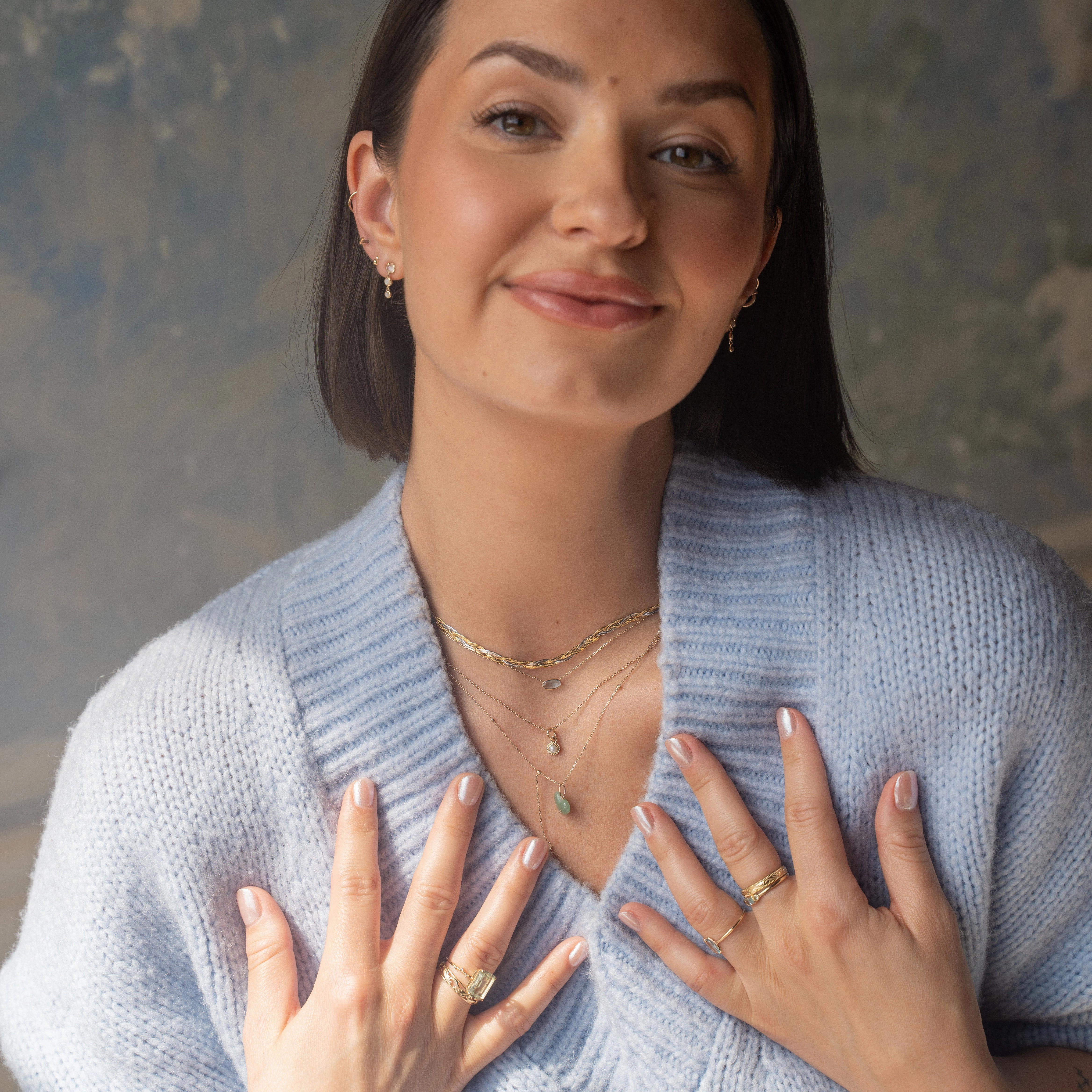 Solid Gold First Light Pastel Gemstone Ring