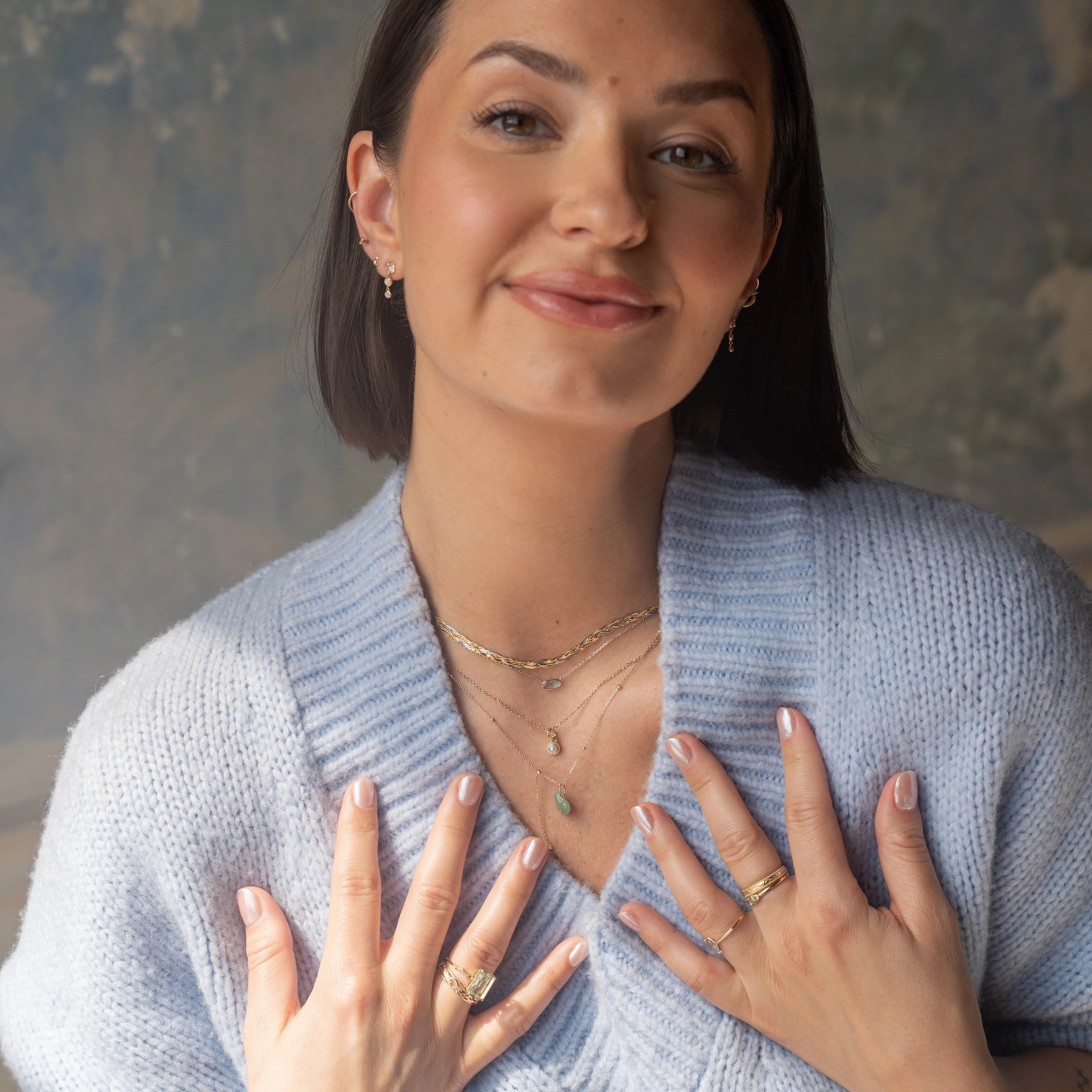 Solid Gold First Light Pastel Gemstone Ring