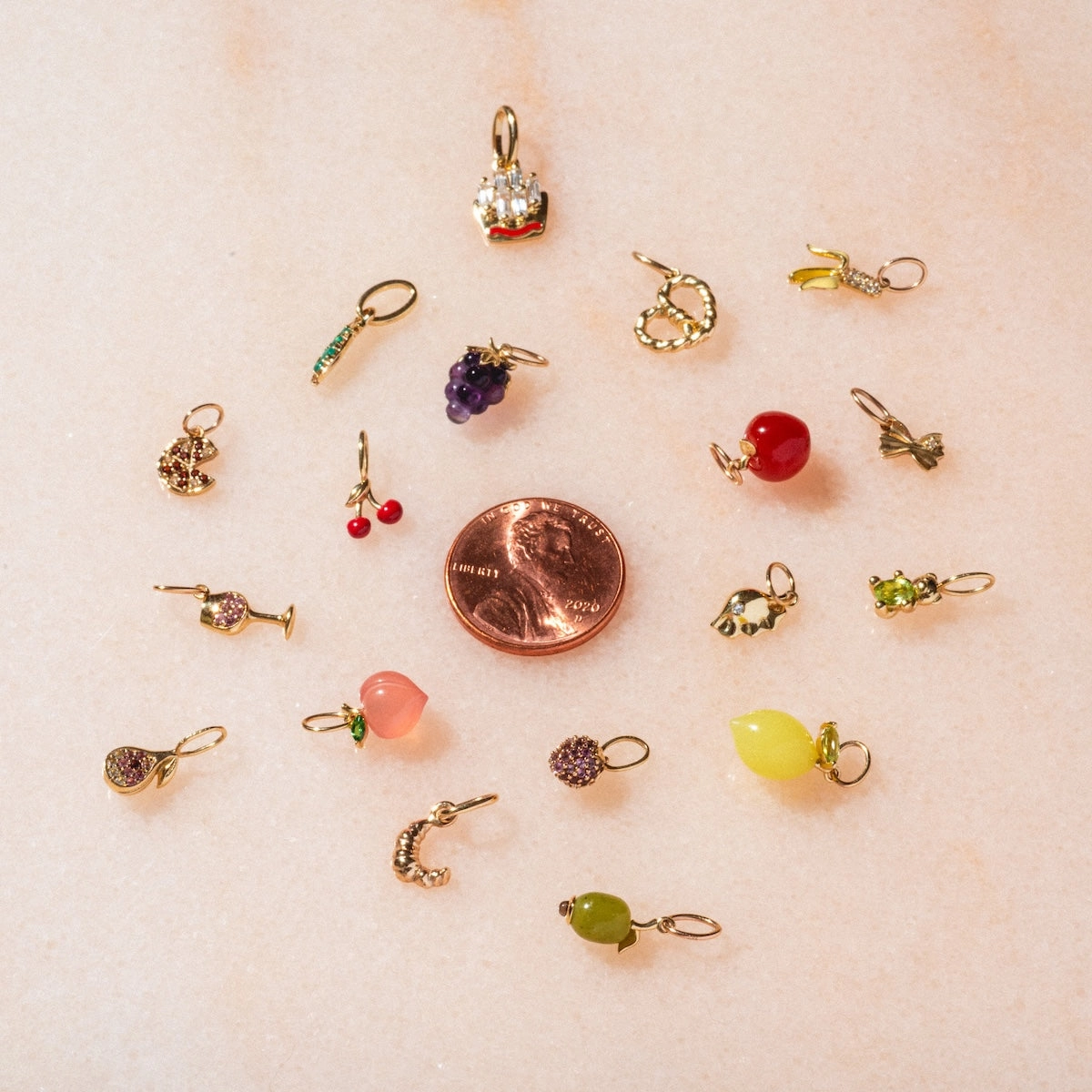 Solid Gold Foodie Charm