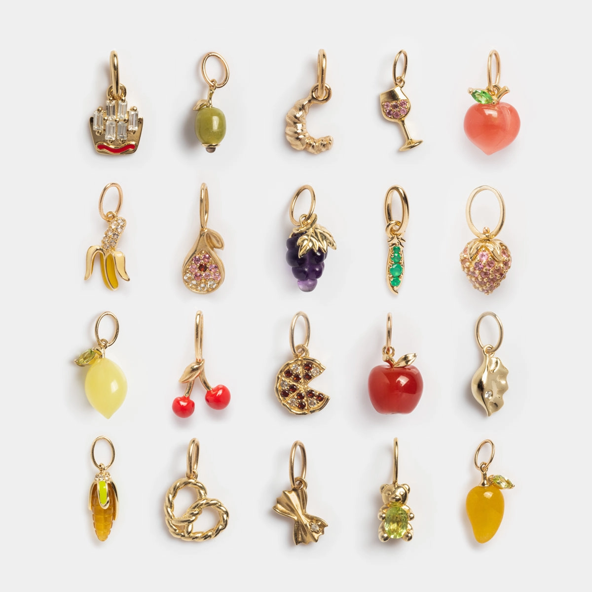 Solid Gold Foodie Charm