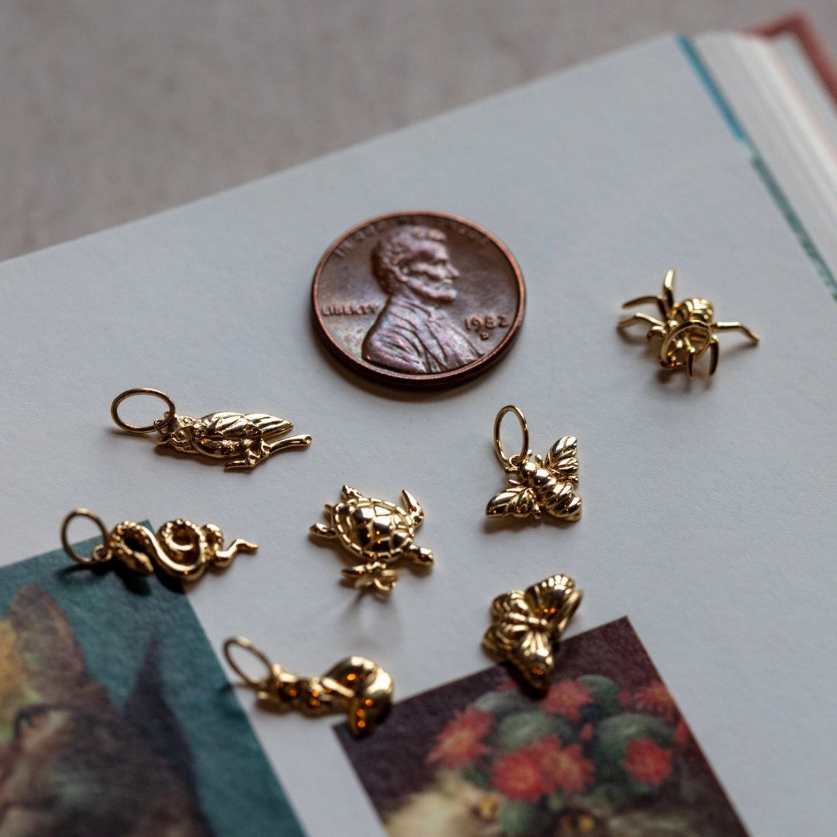 Solid Gold Nature Charm
