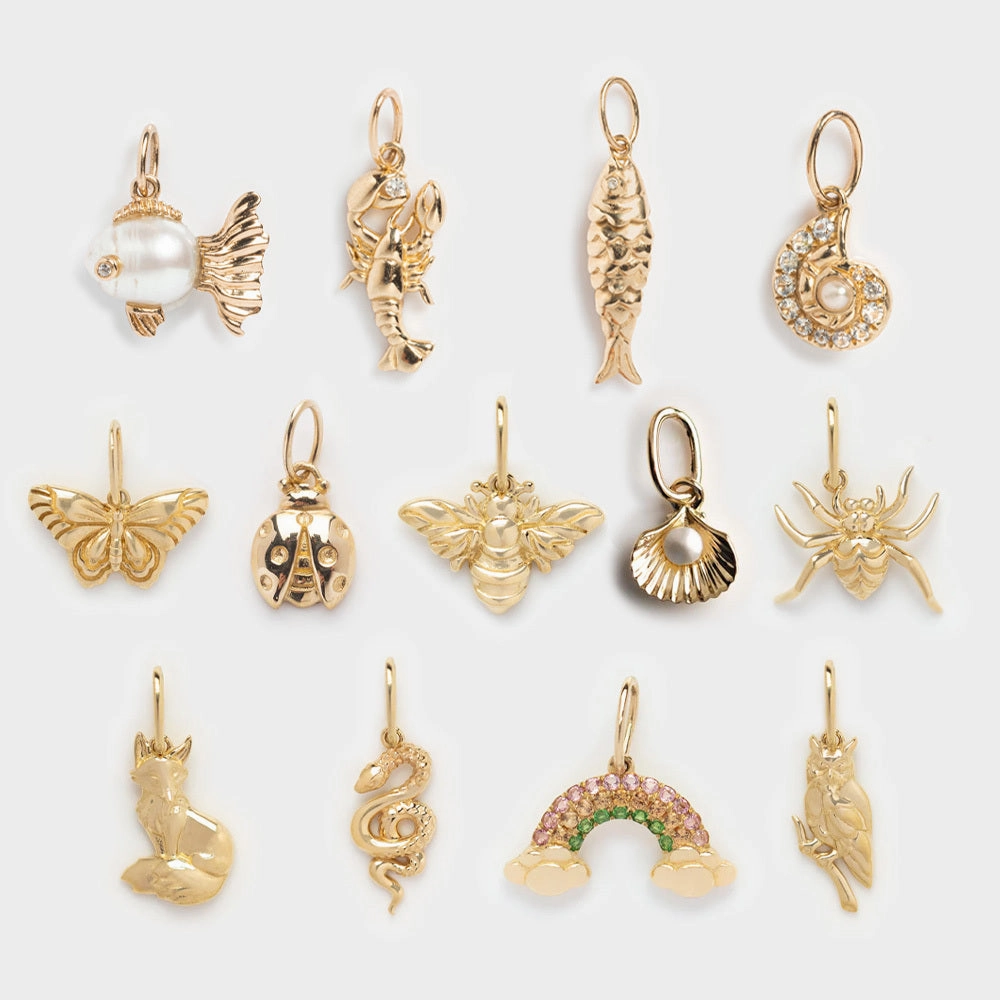 Solid Gold Nature Charm