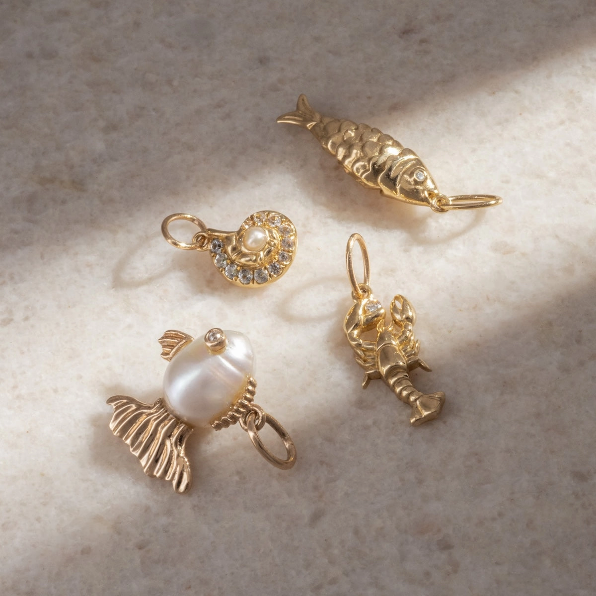 Solid Gold Nature Charm