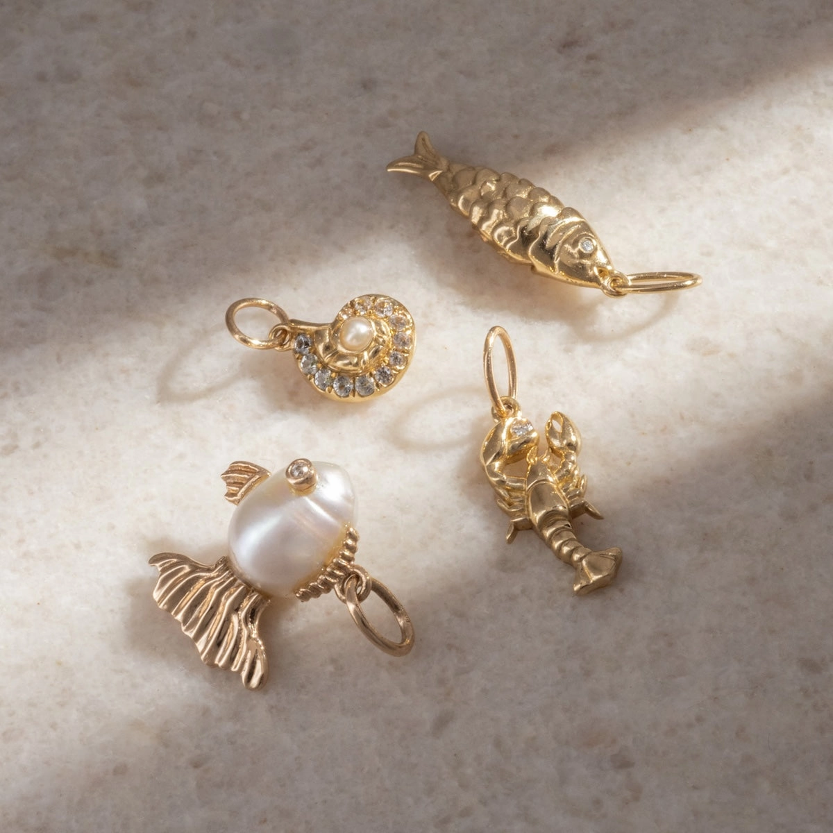 Solid Gold Nature Charm