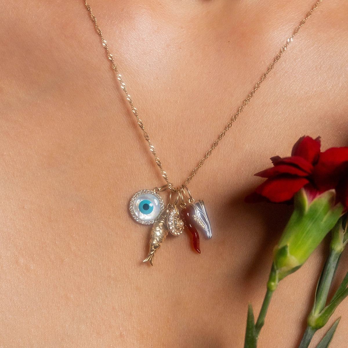 Solid Gold Nature Charm