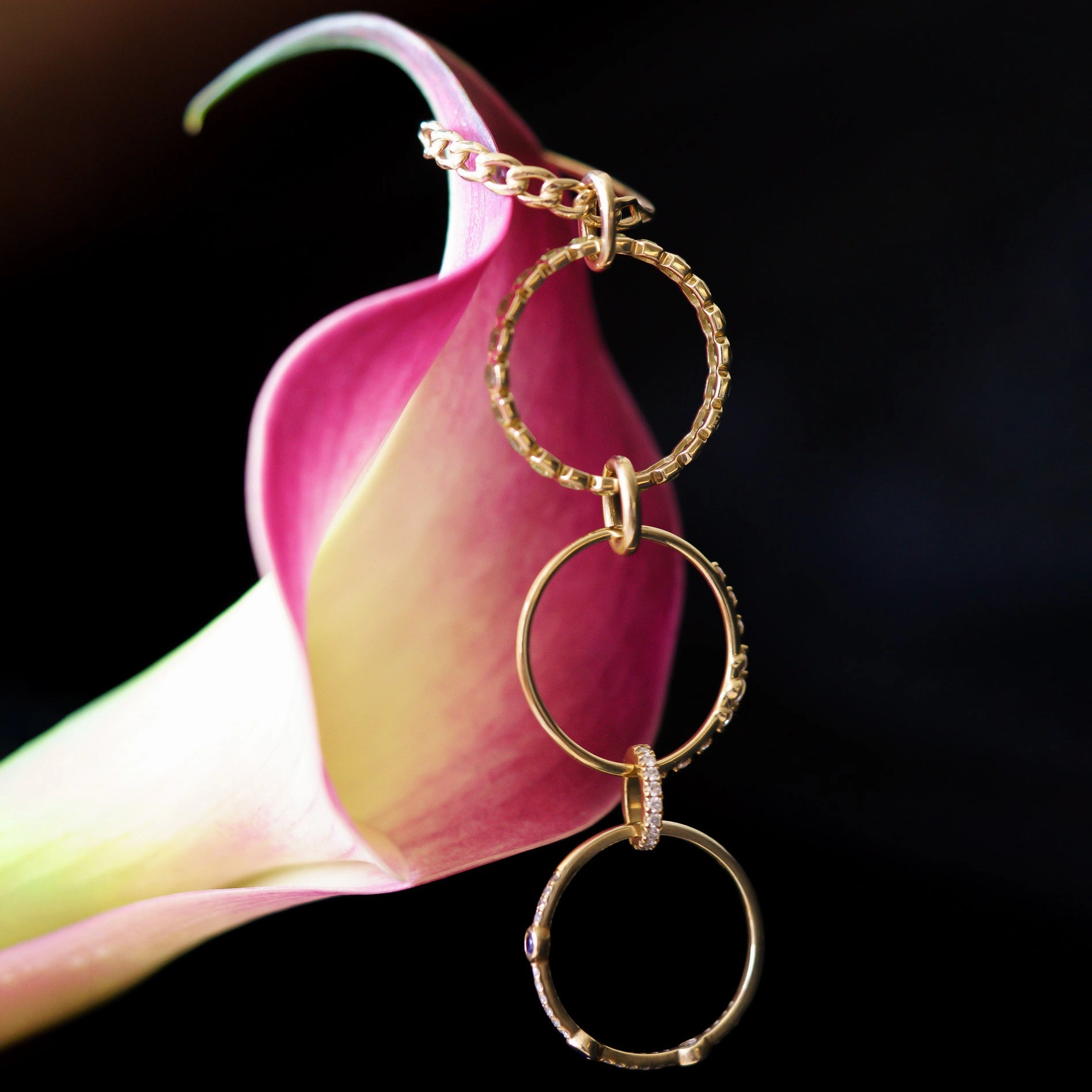 Solid Gold Ring Clip