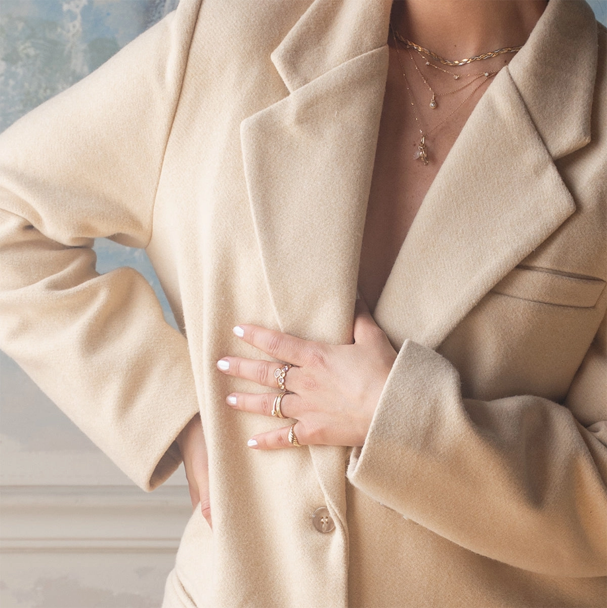 Solid Gold Soft Glow Pearl Ring