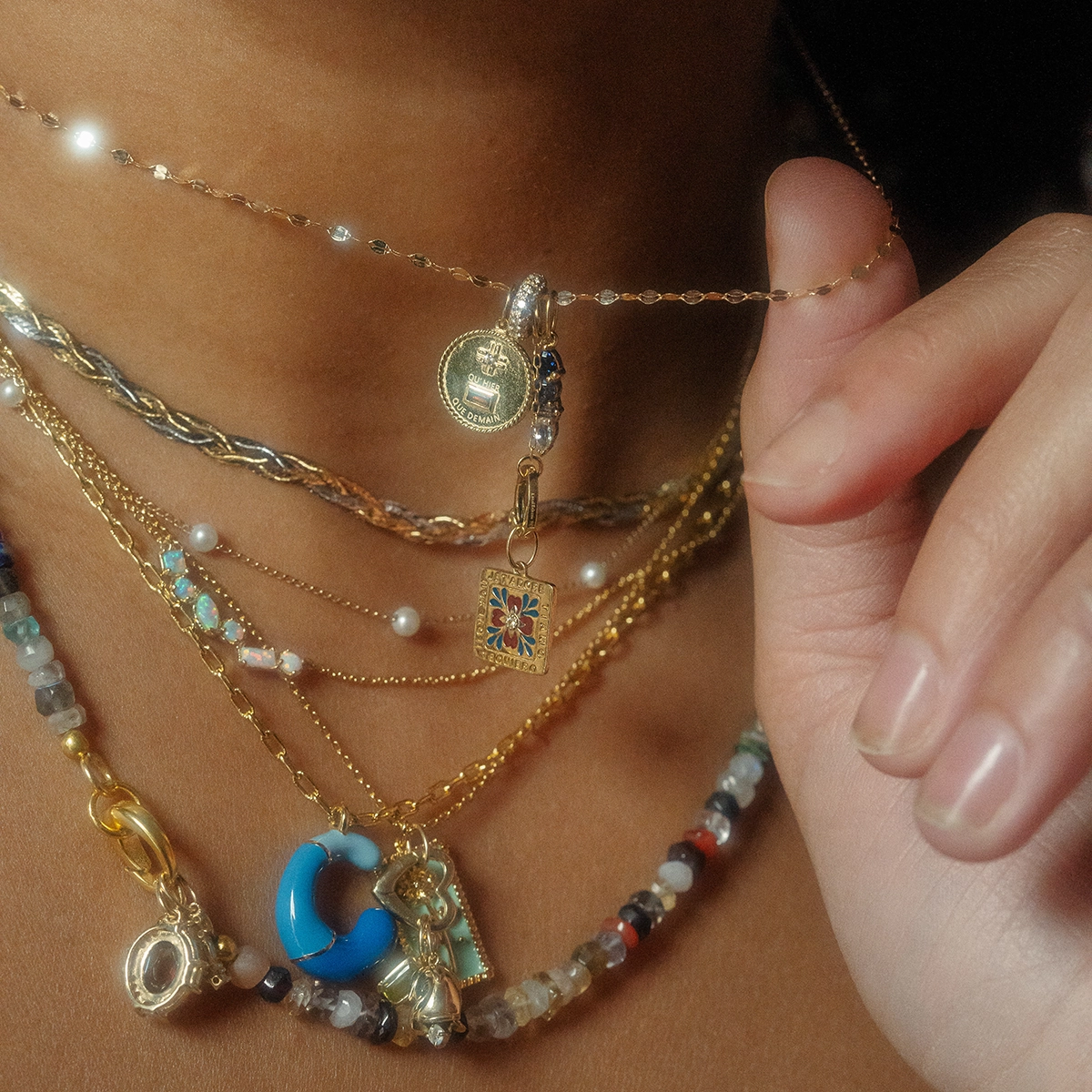 Solid Gold Statement Charm