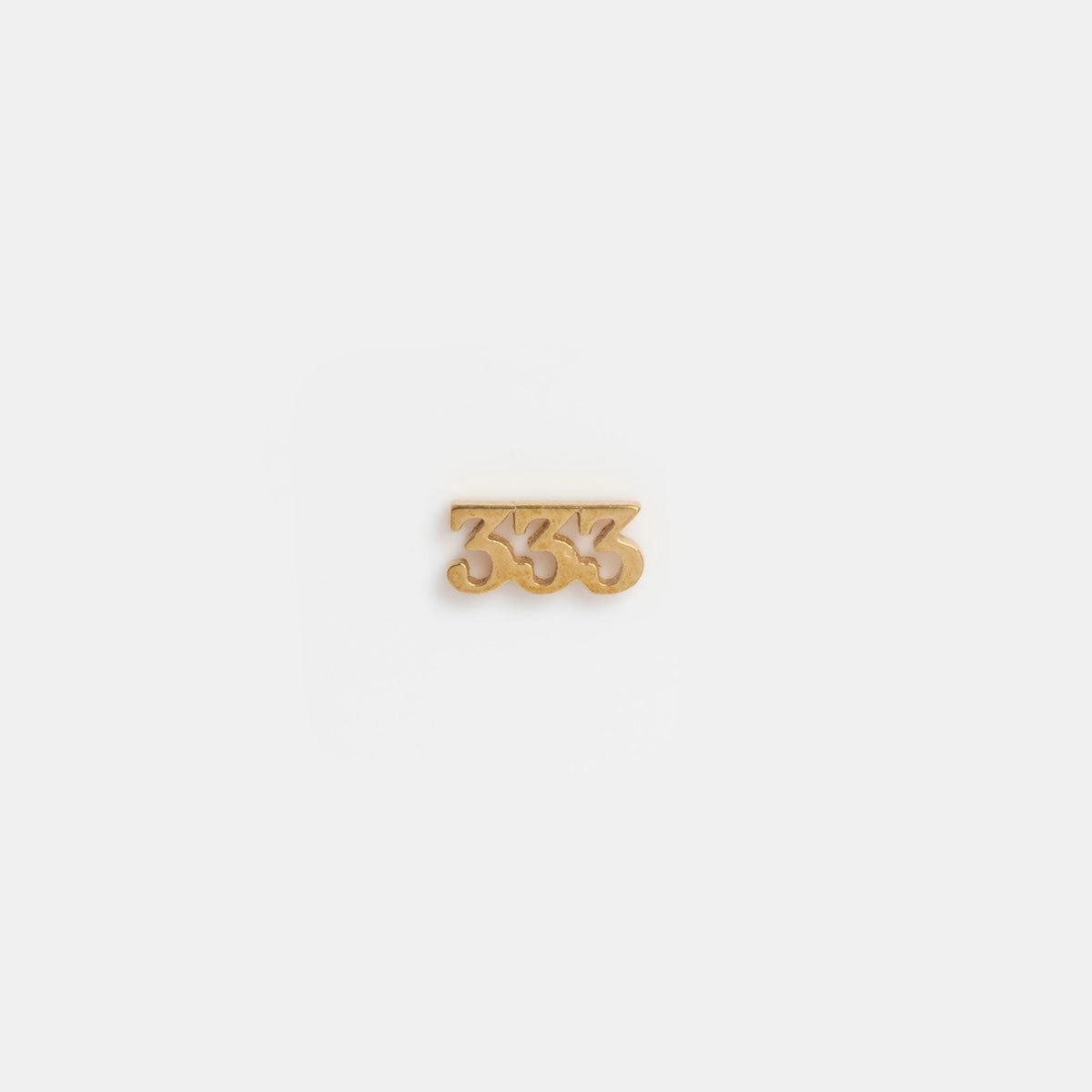 Solid Gold Tiny Angel Number Charm for Glass Charm Locket