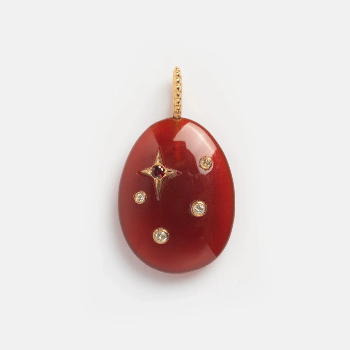 Solid Gold Zodiac Constellation Crystal Charm