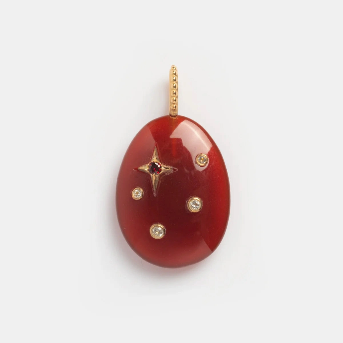 Solid Gold Zodiac Constellation Crystal Charm