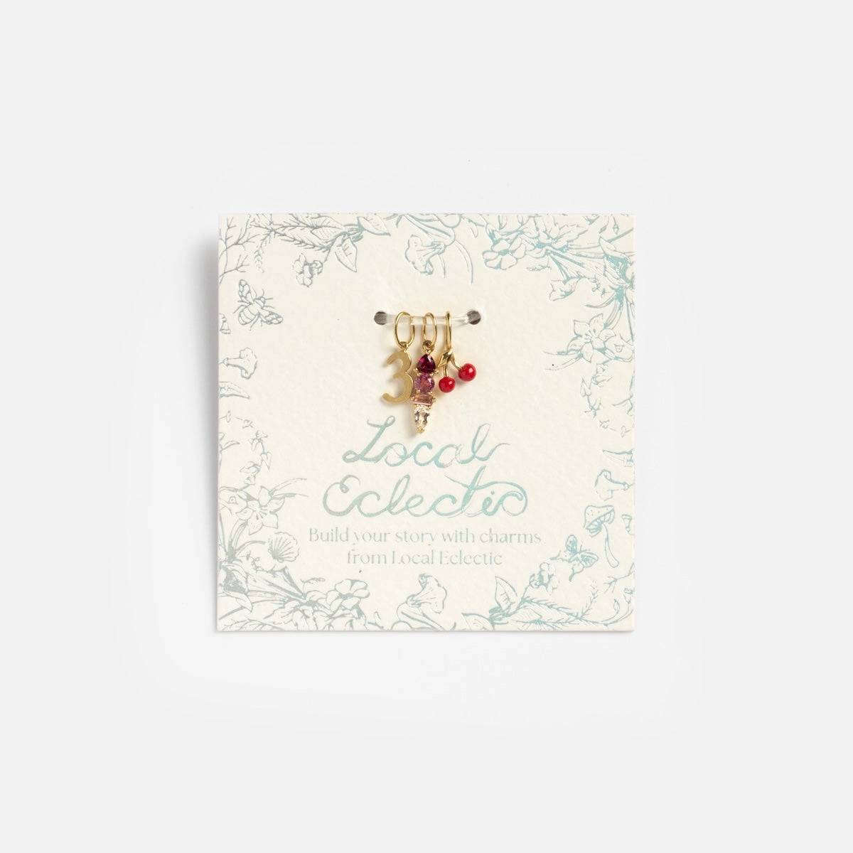 Solid Gold Zodiac Constellation Crystal Charm