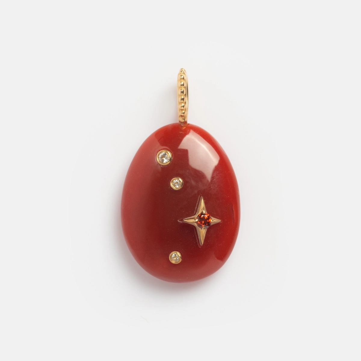 Solid Gold Zodiac Constellation Crystal Charm