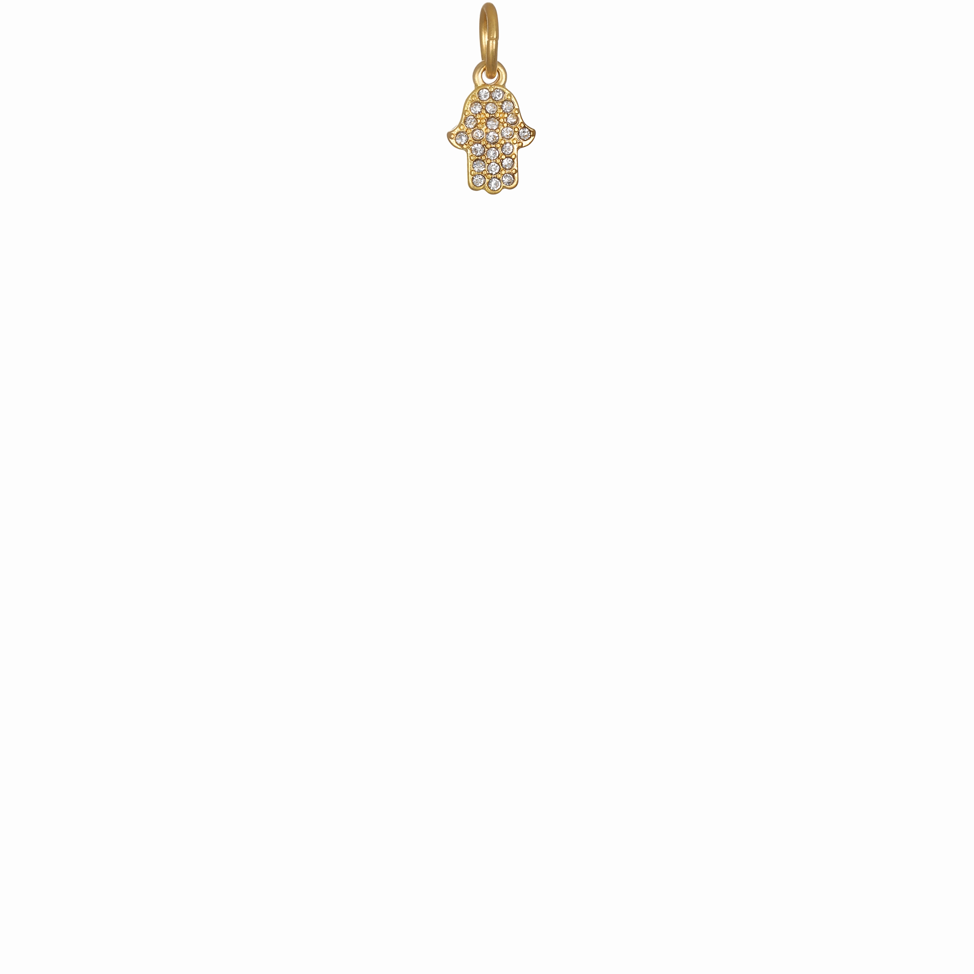 Solid Pav  Hamsa - Gold