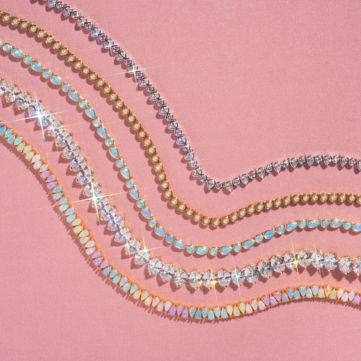 Teardrop Tennis Necklace