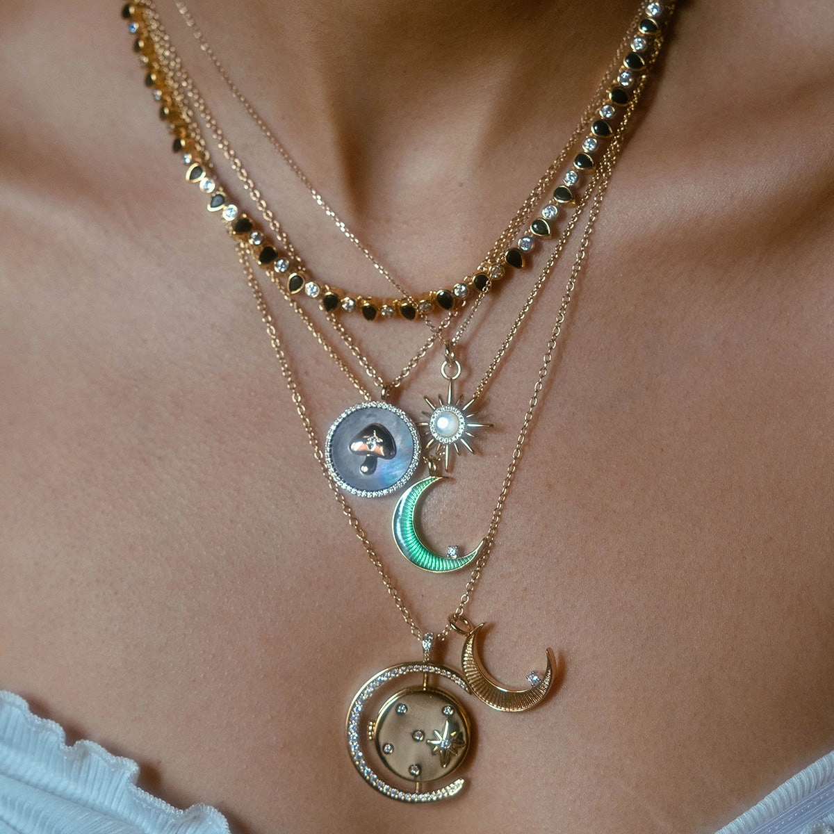 Teardrop Tennis Necklace
