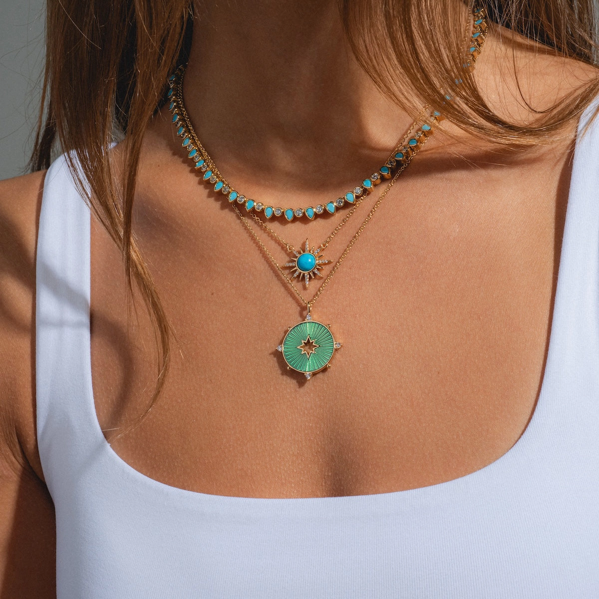 Teardrop Tennis Necklace