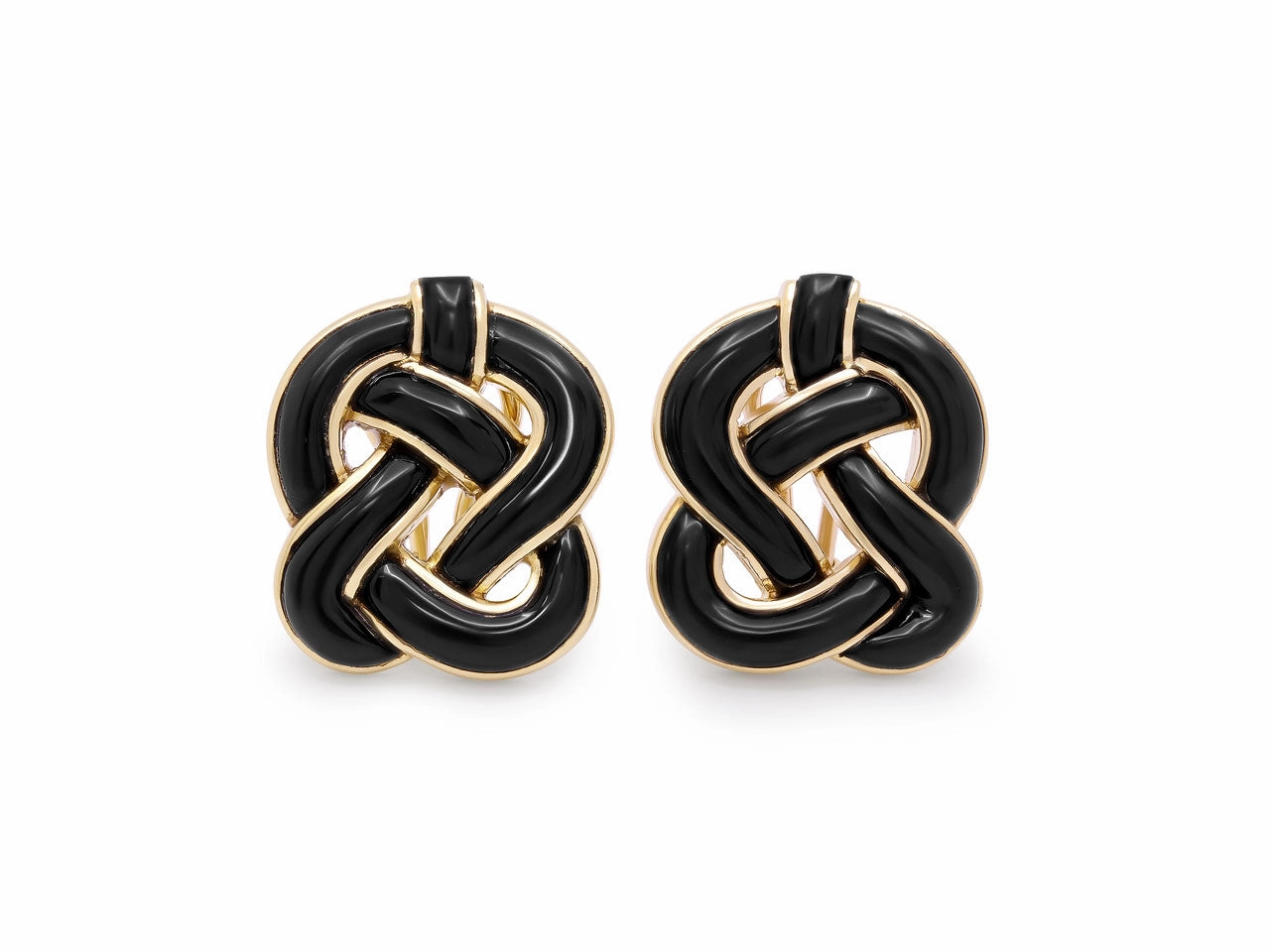 Tiffany & Co. Onyx Earrings in 18K