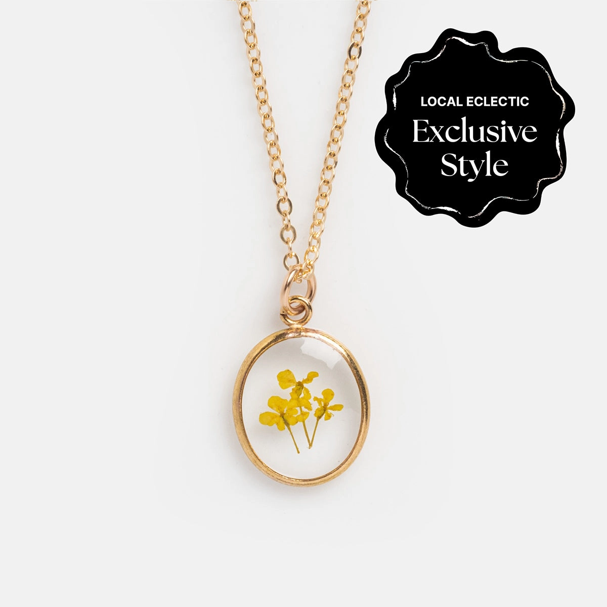 Tiny Birth Flower Portrait Necklace