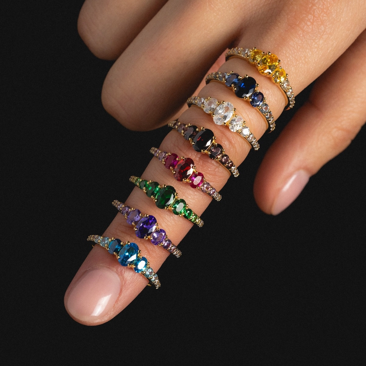 True Colors Classic Ombre Birthstone Ring