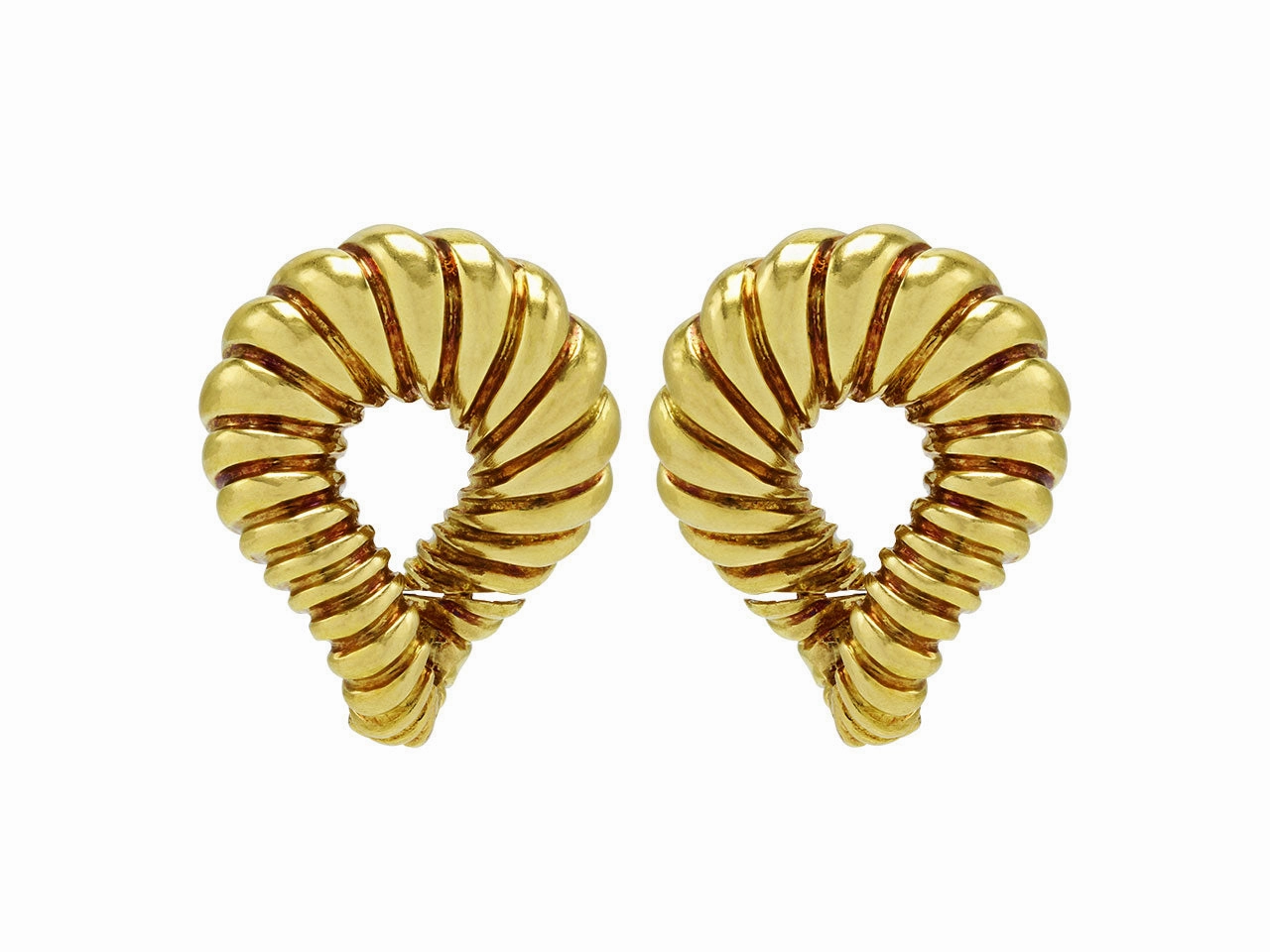 Twist Earrings in 18K Gold