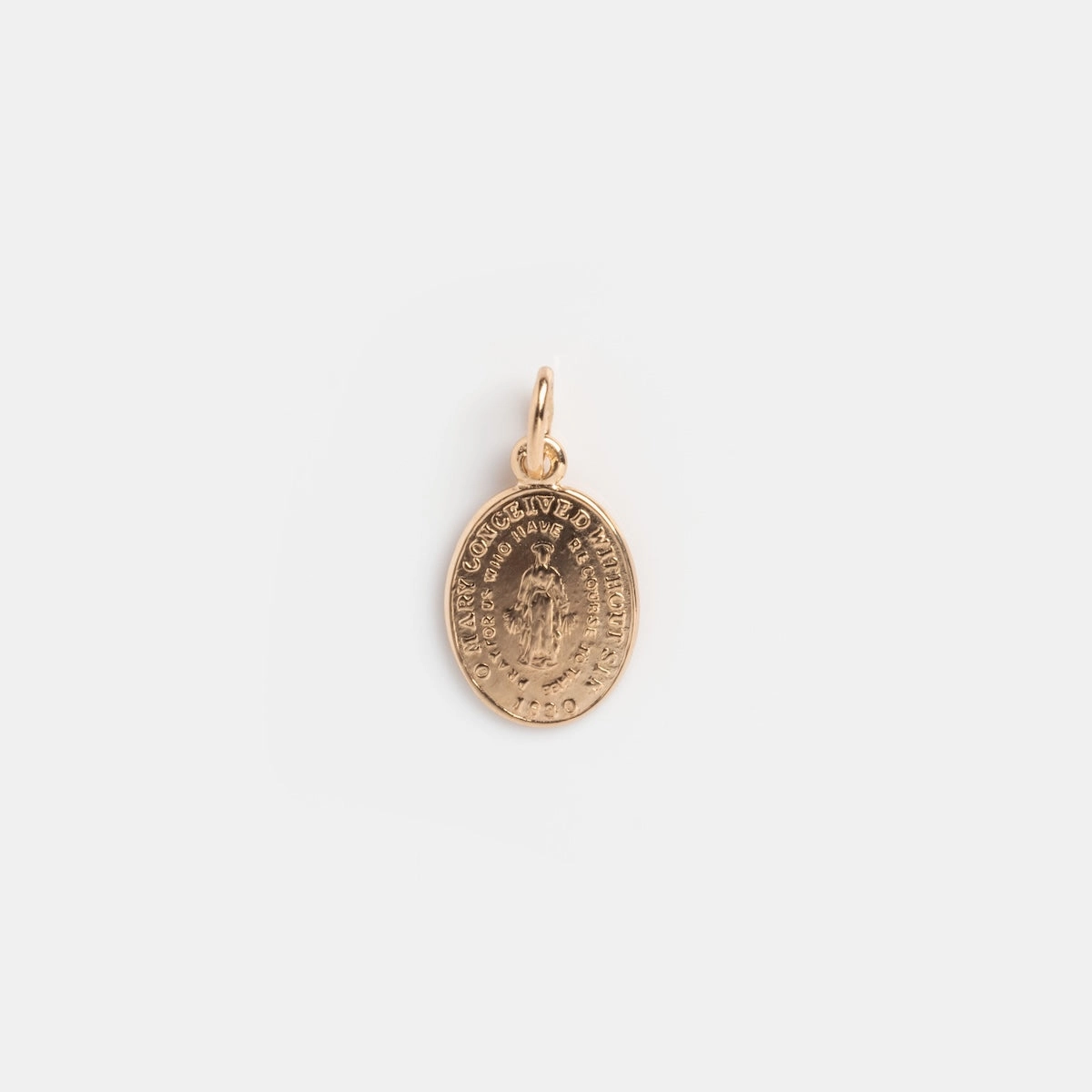 Vintage 14k Miraculous Medal Charm