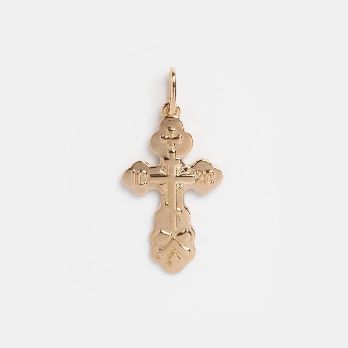 Vintage 14k Ornate Cross Charm