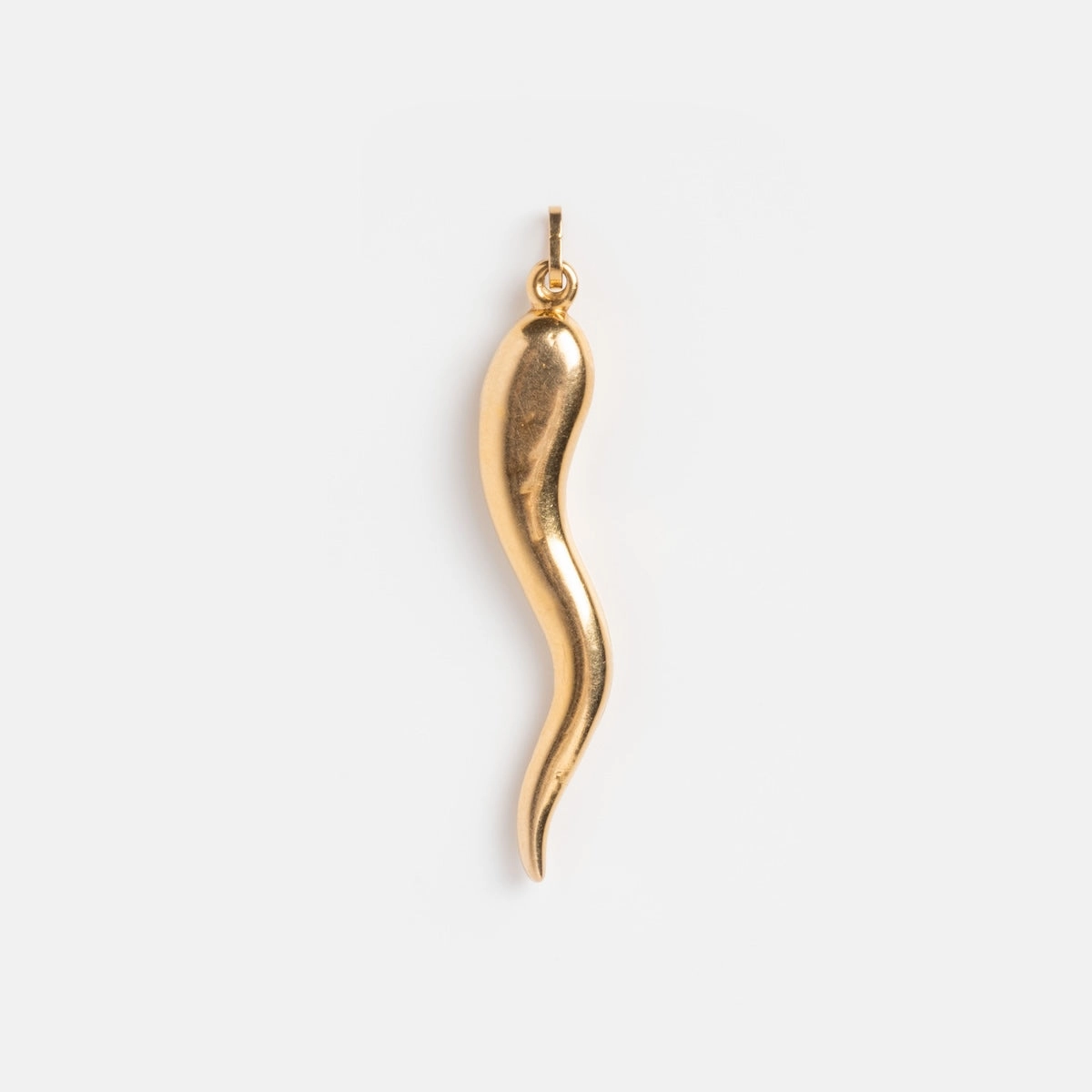 Vintage 14k XL Italian Horn Charm
