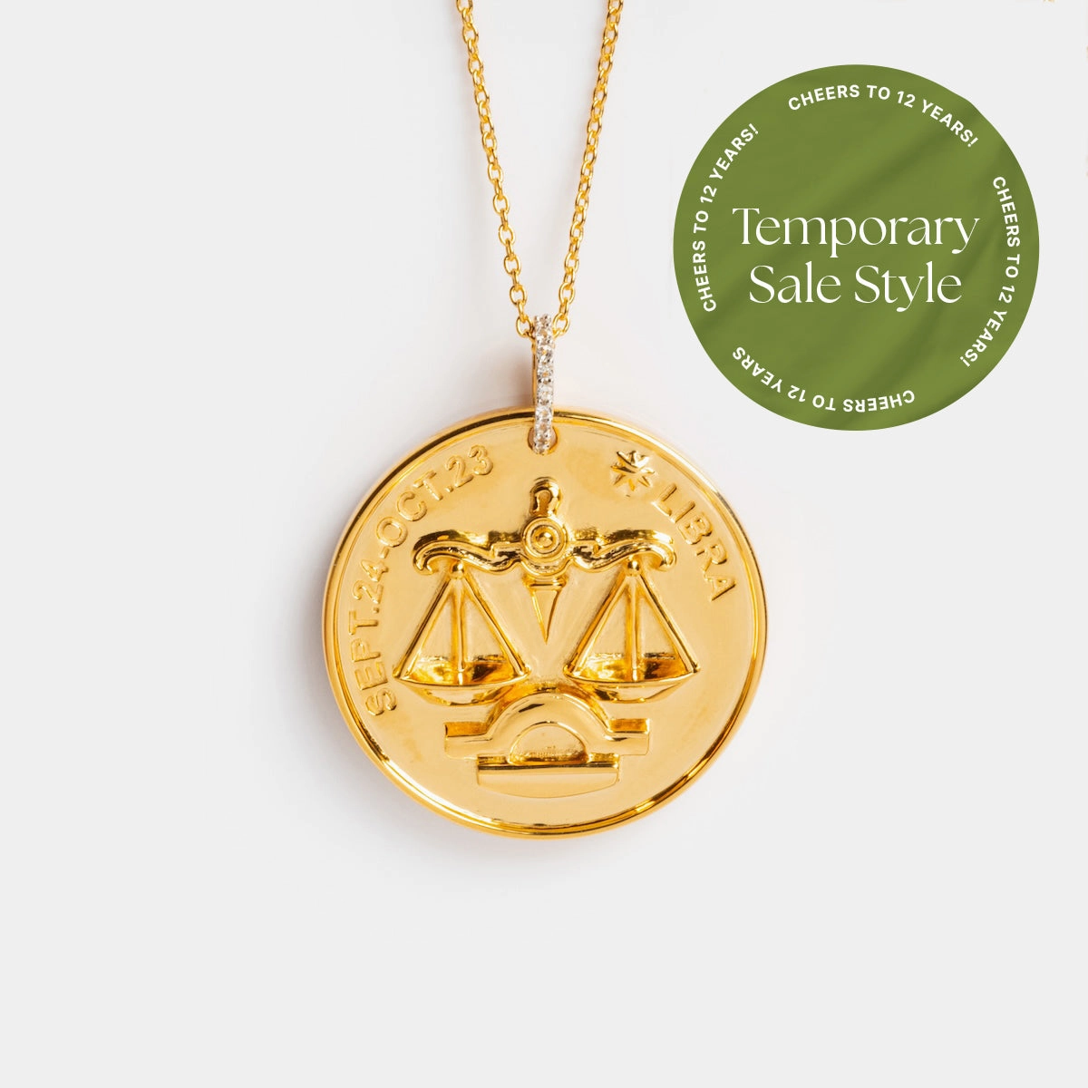 Vintage Inspired Zodiac Coin Necklace